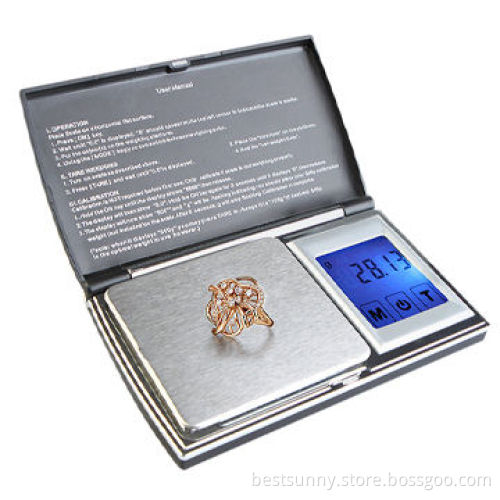 Jewelry pocket scale with small size and high accuracy